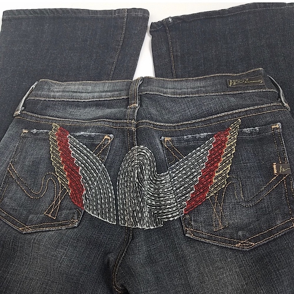 ✨HP✨VTG✨ Citizens of Humanity -31- Embroidered Low Rise Jeans - Picture 2 of 10